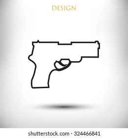 Pistol gun icon 