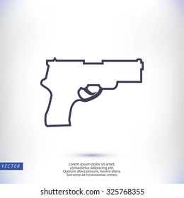 Pistol gun icon 
