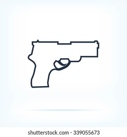 Pistol gun icon 