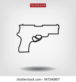 Pistol gun icon 