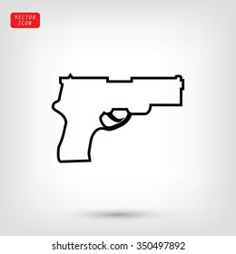 Pistol gun icon 