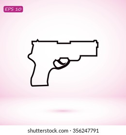 Pistol gun icon 