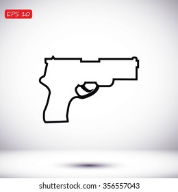 Pistol gun icon 