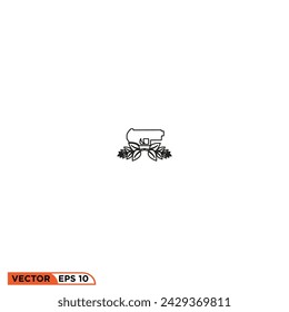 Diseño de icono de pistola gráfico vectorial de plantilla, signo y símbolo, estilo de línea 