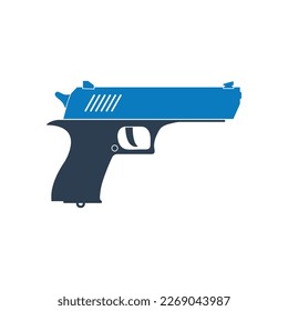 Icono de pistola de pistolas. Ilustración del símbolo del vector editable. 