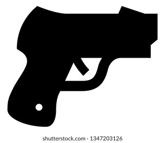 Pistol Handgun Vector Icon