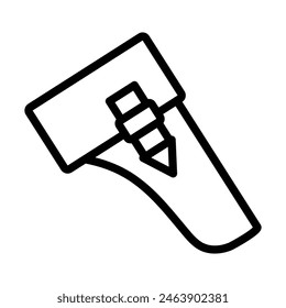 Diseño de íconos de línea de Vector de pistolas
