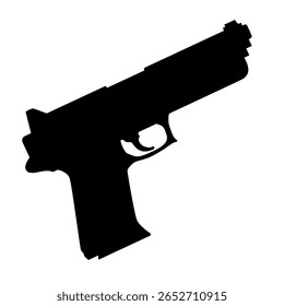 Icono de pistola aislado Ilustración vectorial. Icono de Vector de estilo negro de alta calidad