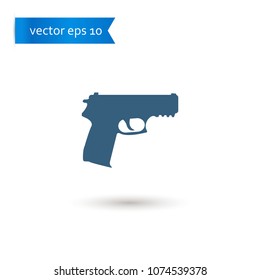 pistol. pistol icon. sign design. Vector EPS 10.