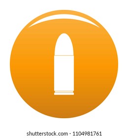 Pistol icon. Simple illustration of pistol vector icon for any design orange