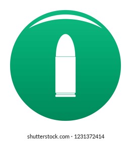 Pistol icon. Simple illustration of pistol vector icon for any design green