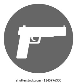 Pistol icon. Vector.