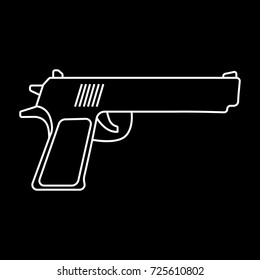 pistol icon vector illustration