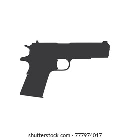 Pistol icon, vector illustration design. War collection.