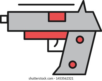 Pistol icon for your project
