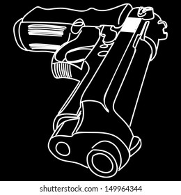 pistol illustration