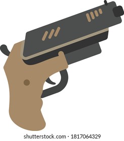 Ilustración de Pistol diseño vectorial plano