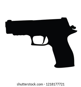 Pistol isolated on white background