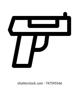 pistol isolated on white background