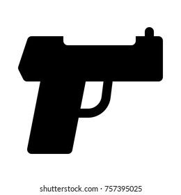 pistol isolated on white background