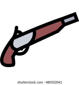 pistol outline icon