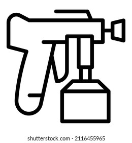 Pistol Painter Icon Outline Vector. Car Auto. Paint Gun
