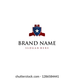 Pistol Shield Badge Abstract Creative Industrial Business Logo