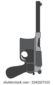 pistola para disparar durante la guerra