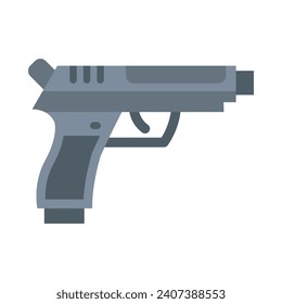 Pistol Vector Flat Icon For Personal And Commercial Use.

