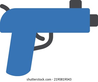 pistol Vector illustration on a transparent background. Premium quality symbols. Glyphs  vector icon for concept and graphic design.