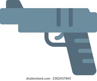 Pistole Vektorgrafik auf transparentem Hintergrund. Hochwertige Symbole. Zeilenfarbige Vektorsymbole für Konzept und Grafikdesign.