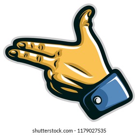 pistol vector stock