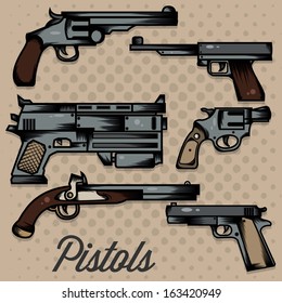 Pistols Cartoon Collection