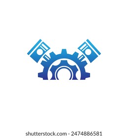 piston abstract logo modern style