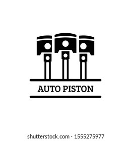 piston automotive logo vector illustration