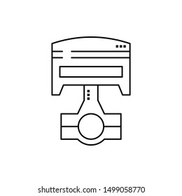 Piston car motor engine icon. Element of automobile icon on white background
