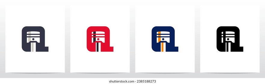 Logo-Design für Druckkopf-Buchstaben Q 