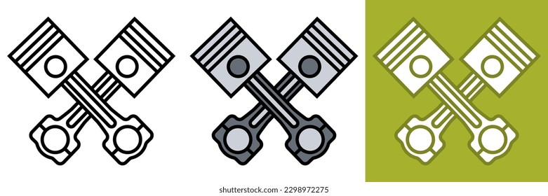 Piston Icon, the piston icon is commonly used in automotive, engineering, and manufacturing contexts, representing the piston's function and importance.