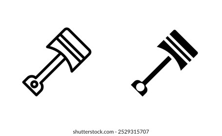 Konzept für Kolbensymbole. Stock-Vektor