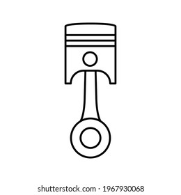 Piston icon. editable. vector illustration on white background