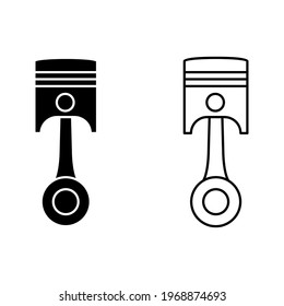 Piston icon. editable. vector illustration on white background