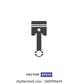 Piston Icon Flat Design Illustration