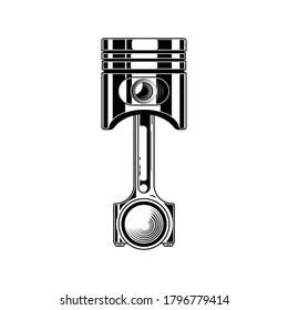 Piston icon. Flat vector illustration EPS 10