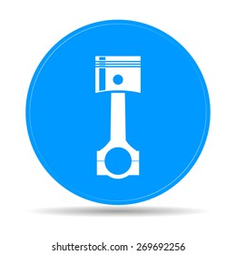 Piston icon. Flat vector illustration EPS 10