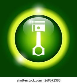 Piston icon. Flat vector illustration EPS 10