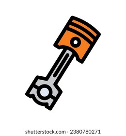 Piston Icon  for mobile concept and web design. vector illustration