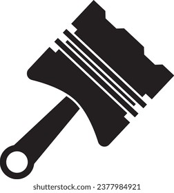 Icono de Piston sobre fondo blanco