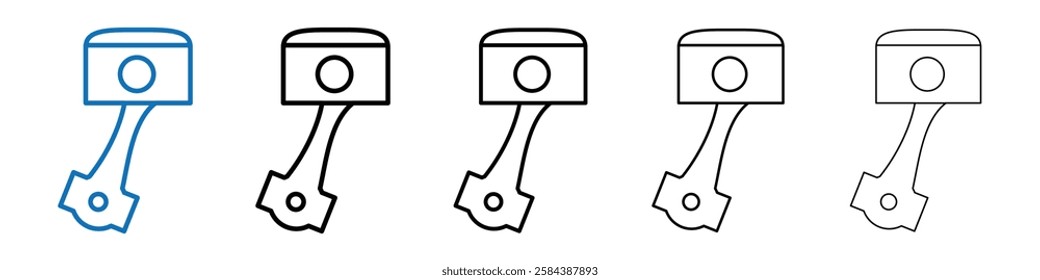 Piston icon Outline vector logo for web ui