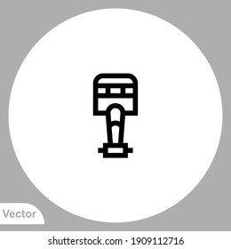 Piston icon sign vector,Symbol, logo illustration for web and mobile