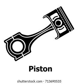 Piston icon. Simple illustration of piston vector icon for web